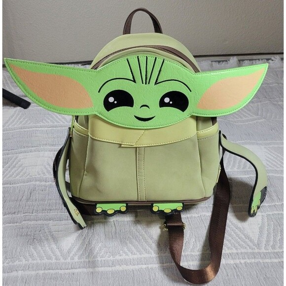 Loungefly Star Wars Grogu Mini Backpack The Child Baby Yoda Missing Coin Purse - Picture 1 of 8